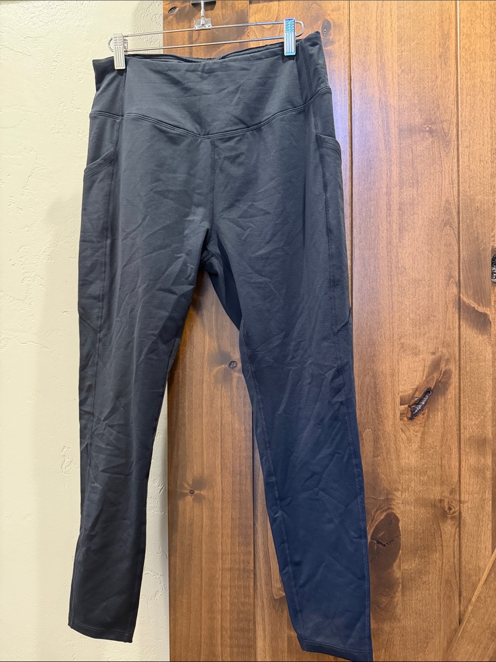 Baleaf Black Active Leggings Fleece Lined with Side Pockets